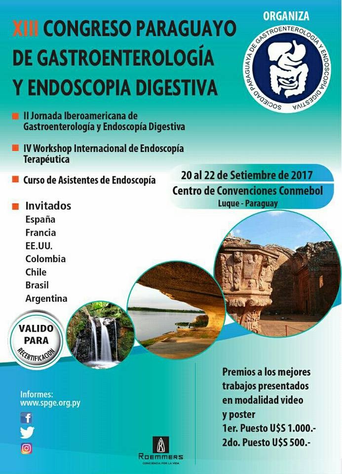 XIII Congreso Paraguayo de Gastroenterologia y Endoscopia Digestiva.