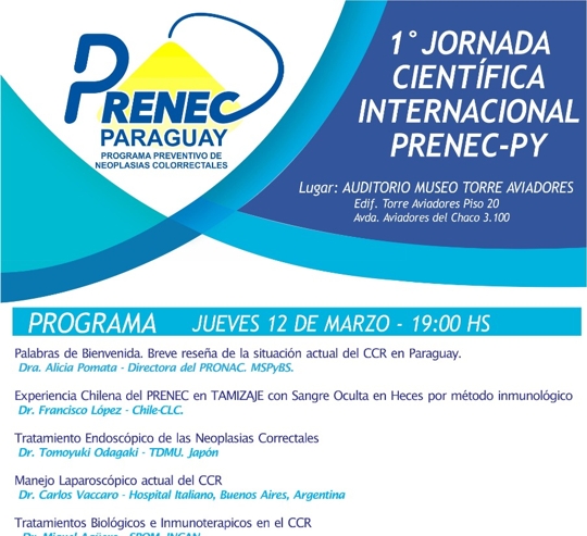 1ª Jornada Científica Internacional PRENEC-PY